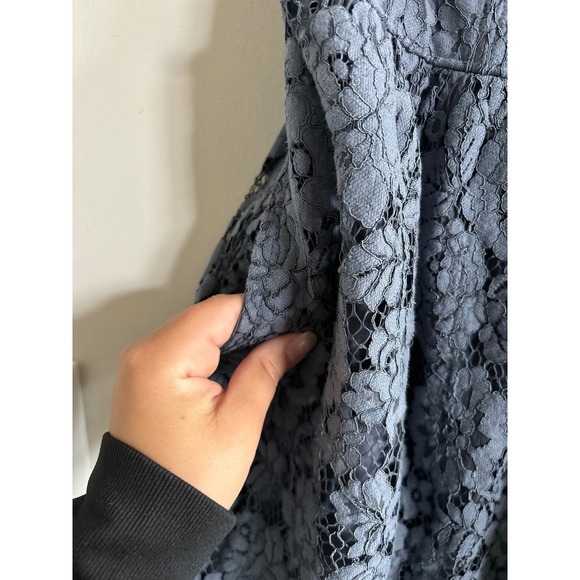 Lace Mini Dress Bustier Style Party Cocktail Dress Blue Size Unknown - Picture 5 of 7